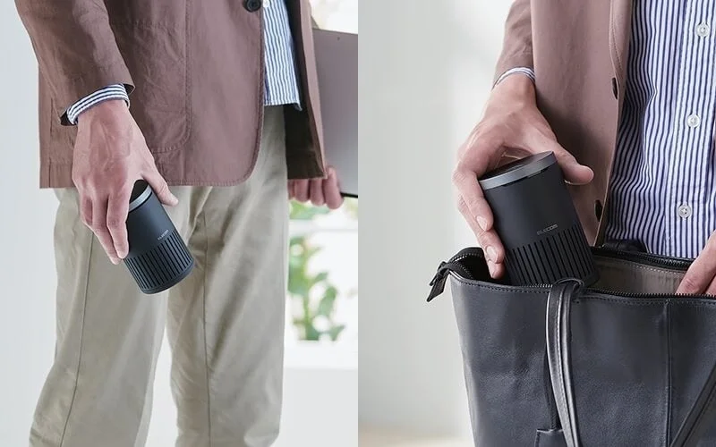 ポータブルデバイスをバッグに収納