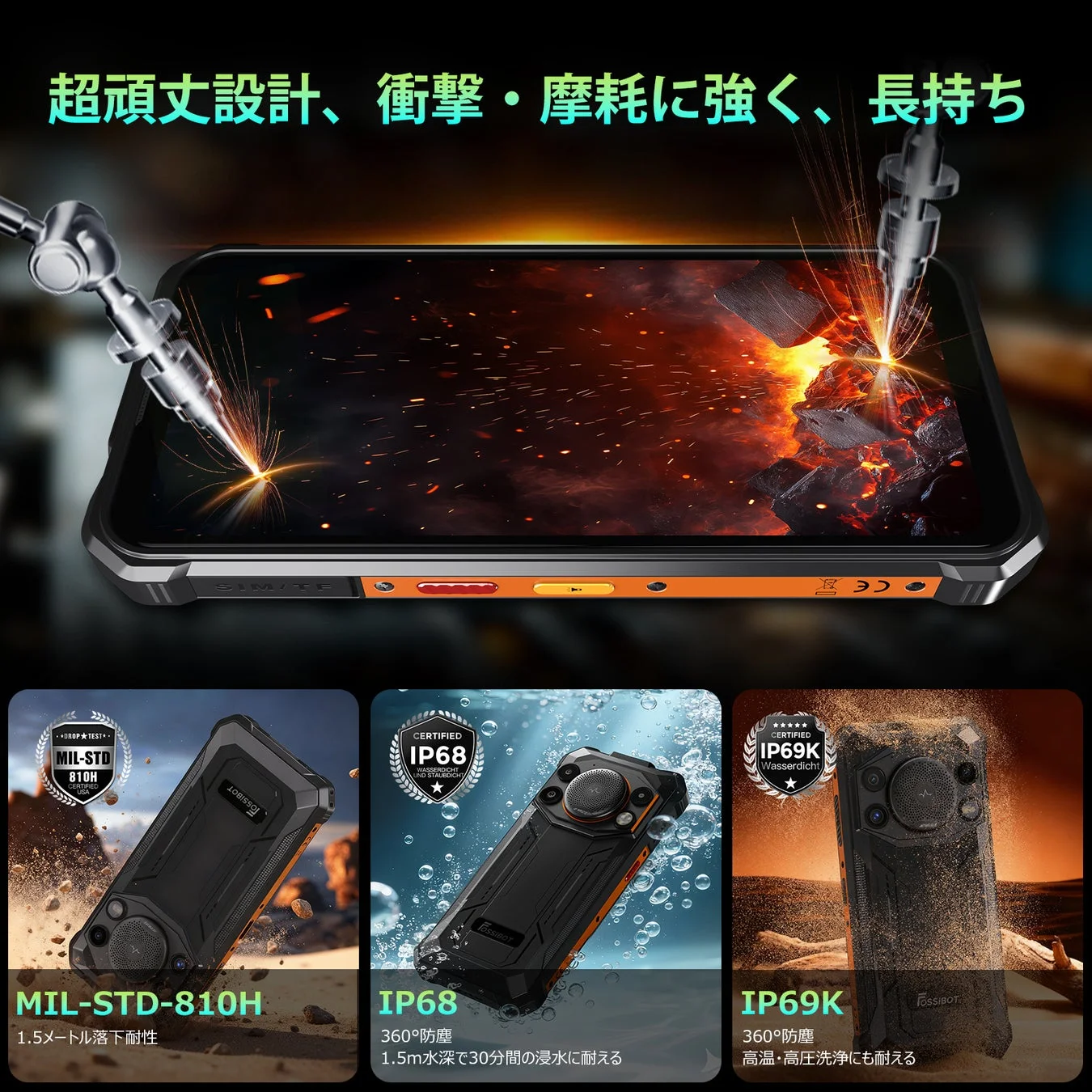 防水防塵耐衝撃