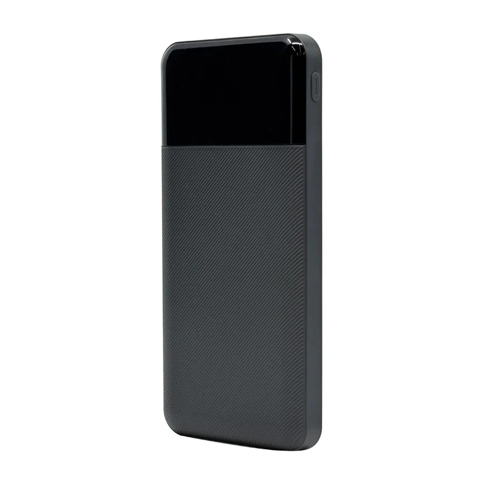 10,000mAhのモバイルバッテリー（黒グレー）