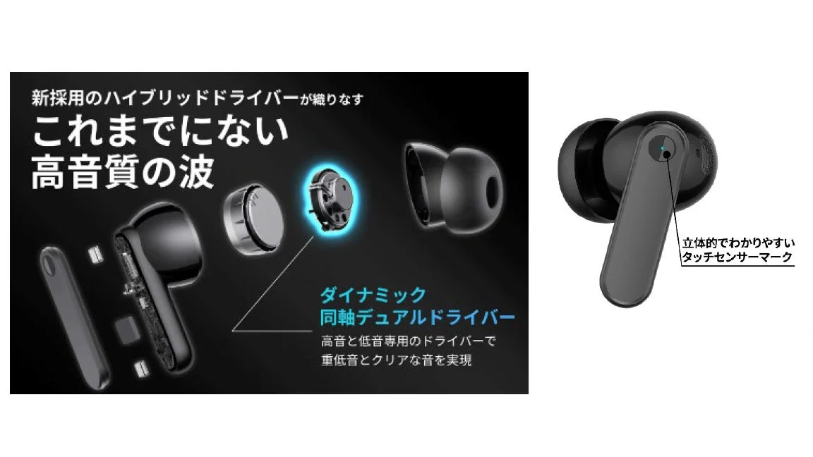 高音質と操作性の説明